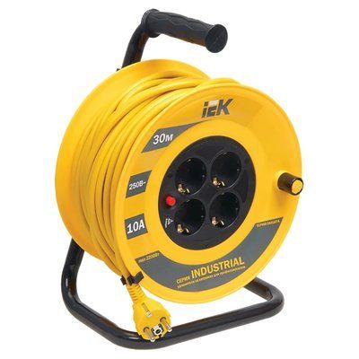 IEK Подовжувач-катушка 4гн 30м З/К УК30 т/з (3х1,5мм2) IP44 99-00011897 фото