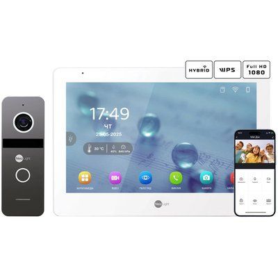 Neolight MEZZO Hybrid + SOLO FHD Graphite Комплект видеодомофона 99-00024857 фото