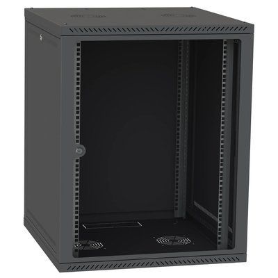 IPCOM СН-15U 600х450 скло RAL9005 Шафа серверна 99-00024624 фото
