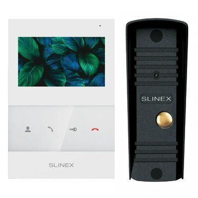 Slinex SQ-04 White + ML-16HR (чорний) Комплект відеодомофону 99-00016977 фото