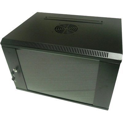 Hypernet WMNC-9U-FLAT-AC-BLACK Шафа коммутаційна настінна 9U 600x450 99-00010175 фото