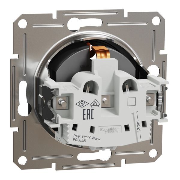 Schneider Electric EPH2900171 Asfora Розетка 220В антрацит, пластик, із заземленням, Schuko, без захисної кришки, без шторок, для врізного монтажу 99-00013742 фото