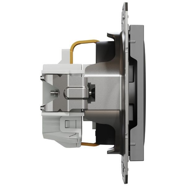 Schneider Electric Asfora EPH2900271 Розетка с заземлением и шторками антрацит 99-00018347 фото