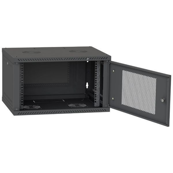 IPCOM CH-6U 600x600 перфорация RAL9005 Шкаф серверный 99-00024626 фото