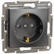 Schneider Electric Asfora EPH2900271 Розетка с заземлением и шторками антрацит 99-00018347 фото 1