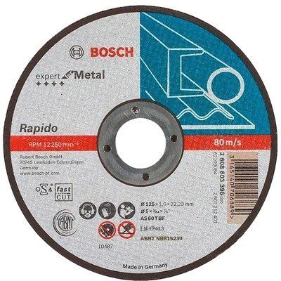 Bosch 125х1 мм (2608603396) Круг отрезной 99-00014202 фото