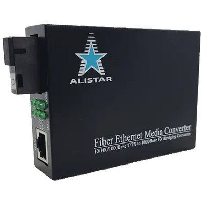 ALISTAR X3G 1G 10/100/1000BASE-T RJ-45 - 1000BASE-LX 1SM WDM SC 20KM TX1310/RX1550nm Медиаконвертор 99-00020859 фото
