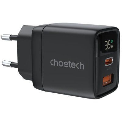 Choetech PD6052 Black PD35W GAN A+C Адаптер 99-10025230 фото
