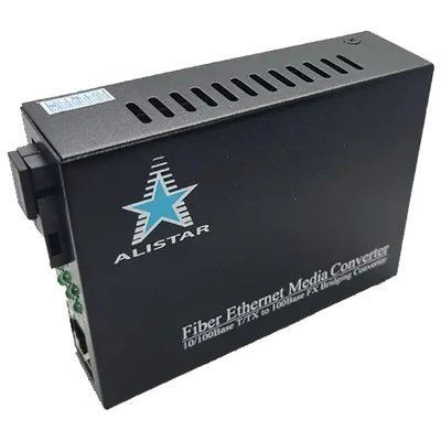 ALISTAR X5S 100M 10/100BASE-T RJ-45 - 100BASE-FX 1SM WDM SC 20KM TX1550/RX1310nm LFP Медіаконвертор 99-10027929 фото