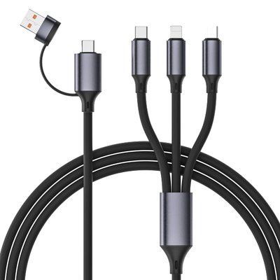 USB A/C-тато/Lightning/Micro/Type-C 1.5 м Кабель Cablexpert 99-00024177 фото