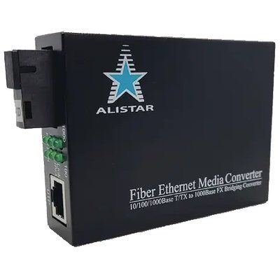 ALISTAR X5G 1G 10/100/1000BASE-T RJ-45 - 1000BASE-LX 1SM WDM SC 20KM TX1550/RX1310nm Медиаконвертор 99-00020860 фото