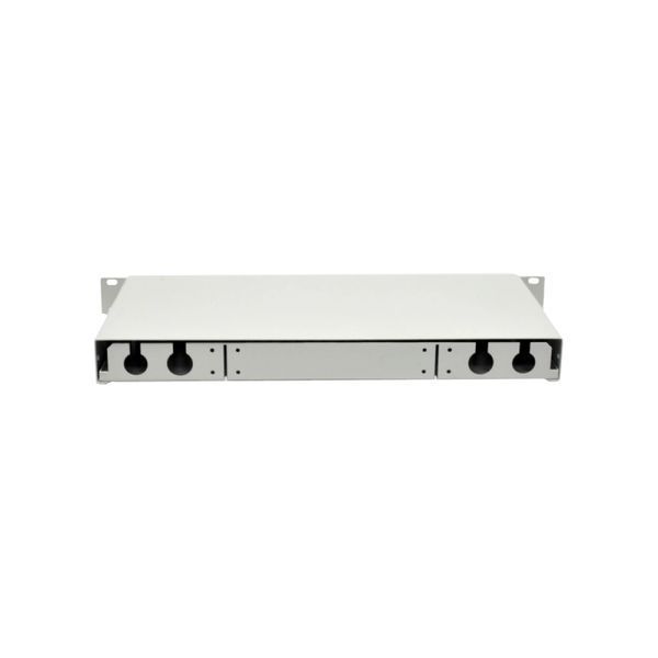 Патч-панель 24 порта SC-Simpl./LC-Dupl./E2000, пустая, кабельные вводы для 2xPG13.5 и 2xPG11, 1U, чер 99-00008689 фото