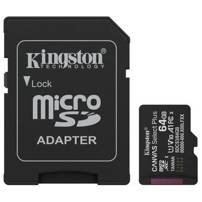 Kingston MICRO SDXC 64GB UHS-I W/ADAPTER Модуль флеш-пам'яті 99-10032476 фото