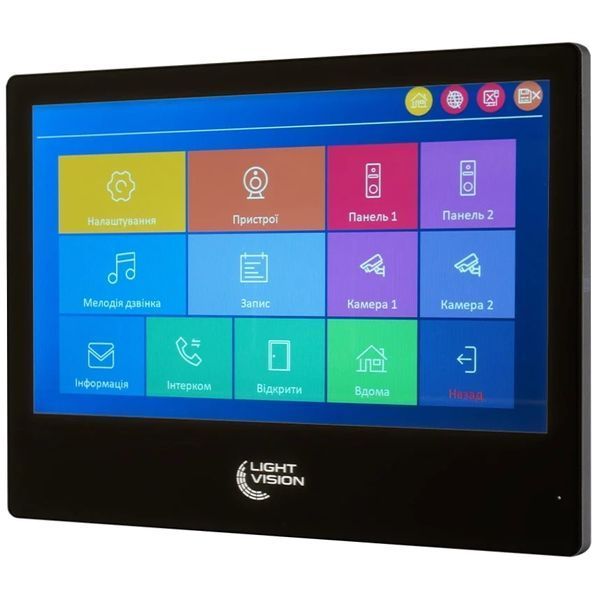 Light Vision SINGAPORE WiFi FHD BLACK (AI) 10" Відеодомофон 117531 фото