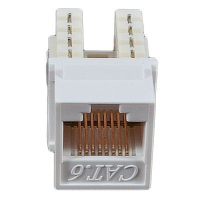 EPNew 6KTVM-U0WH Модуль KeyStone RJ45 UTP, кат. 6, 110, Slim, W &ndash; 16.6 мм, белый 99-00006931 фото