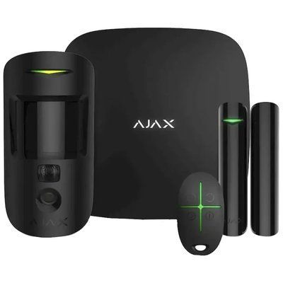 Ajax StarterKit Cam HDR (8EU) UA black охоронної сигналізації Комплект 99-00024252 фото