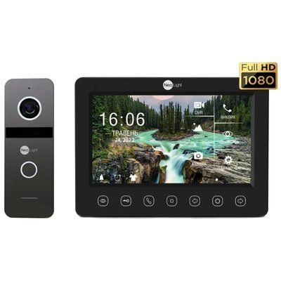 Neolight NeoKIT FHD Pro B/GRAPHITE (KAPPA + HD + SOLO FHD) Комплект відеодомофону 99-00021150 фото