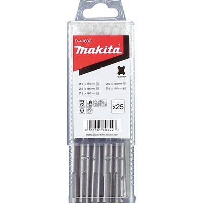 Makita (D-40602) Набір бурів SDS-Plus 25 шт 99-00014276 фото