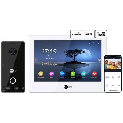 Neolight ALPHA Hybrid + OPTIMA IPW Black Комплект видеодомофона 99-00024873 фото