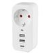VIDEX ONCORD 1п 2.4A 2USB+USB-C Мережевий адаптер Type-C з заземленням 99-00017541 фото 1