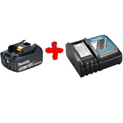 Makita DC18RC (191A24-4) + BL1830B Акумулятор Li-ion + швидкозарядний пристрій 99-00014260 фото