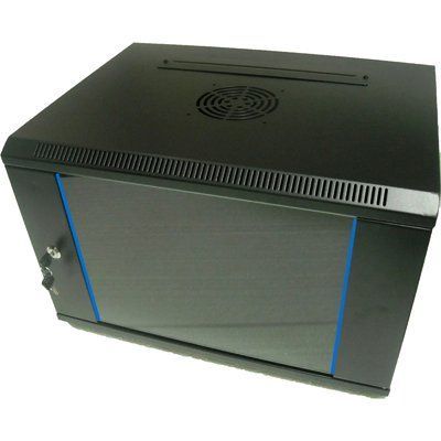 Hypernet WMNC66-12U-FLAT-AC-BLACK Шафа комутаційна настінна 12U 600x600 розбірна чорна 99-00010341 фото
