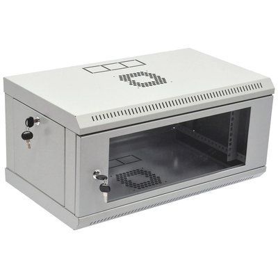 19" 4U 600x400x284мм акриловое стекло, серый Шкаф 99-10037024 фото