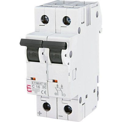 ЕТІ ETIMAT 10 DC 2p C 16A (6 kA) Автоматичний вимикач 99-10024961 фото
