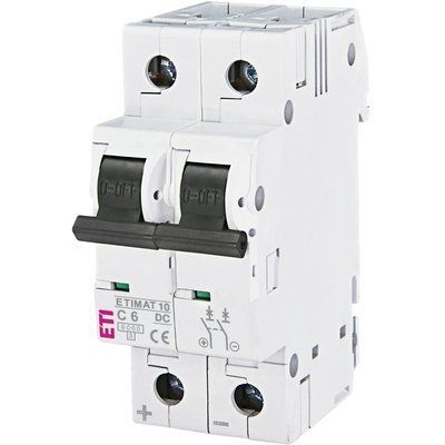 ЕТІ ETIMAT 10 DC 2p C 6A (6 kA) Автоматичний вимикач 99-10034768 фото