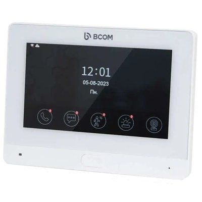BCOM BD-760FHD/T White Відеодомофон 99-00018856 фото