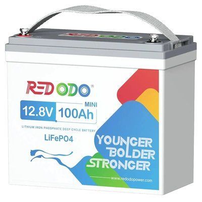 Redodo 12.8V 100Ah Mini 1280Вт&bull;ч LiFePO4 Литиевая аккумуляторная батарея 99-10034521 фото