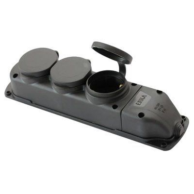 ERKA 6003 Колодка потрійна із заглушкою 3*16 (каучук) 99-00009746 фото