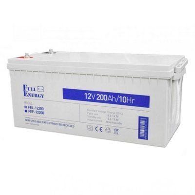 Full Energy FEL-12200 200А&bull;г 12В гелева Свинцево-кислотна акумуляторна батарея 99-00008388 фото