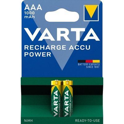 VARTA RECHARGEABLE ACCU 1000mAh BLI 2 NI-MH (READY 2 USE) Аккумулятор AAA 99-00009611 фото