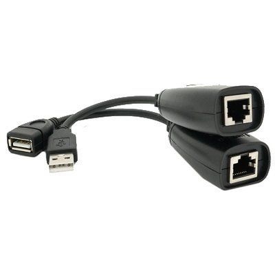 RJ-45 to AM + RJ-45 50 м Подовжувач USB 2.0 сигналу F/UTP 121573 фото