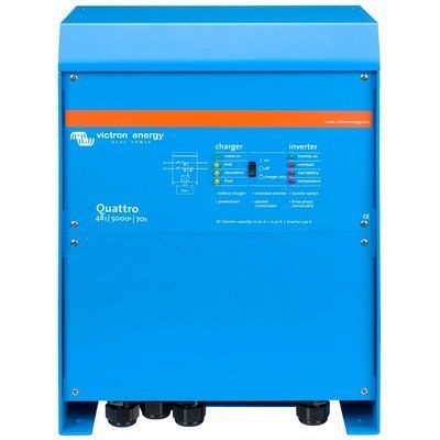 VictronEnergy Quattro 48/5000/70-100/100 однофазний чиста синусоїда Інвертор 99-00019723 фото