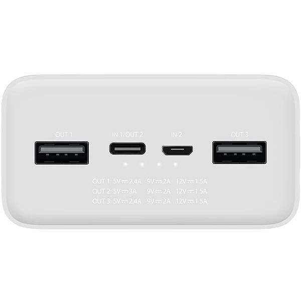 Xiaomi Mi Power Bank 3 30000 mAh 24W Fast Charge PB3018ZM White (VXN4307CN) Повербанк 99-00012278 фото