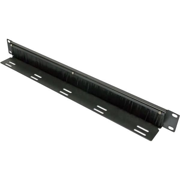EPNew PLMN-V0801UZ Кабельний організатор 1U зі щіткою, з каб. підтримкою, чорний, EPNew 99-00006938 фото