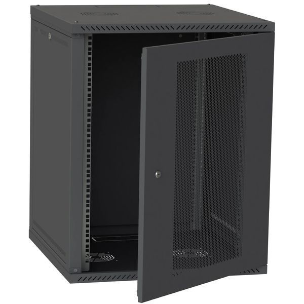 IPCOM СН-18U 600х600 перфорація RAL9005 Шафа серверна підлоговий 121736 фото