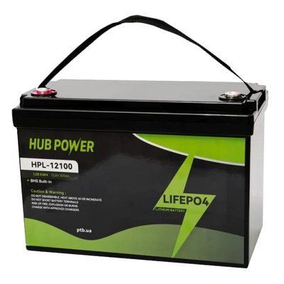 Hub Power HPL-12100 LiFePO4 12В/100А&bull;ч Аккумуляторная батарея 99-10030007 фото