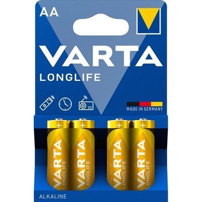 AA VARTA LONGLIFE BLI 4 ALKALINE Батарейка 99-00009615 фото