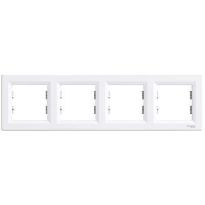 Schneider Electric ASFORA EPH5800421 Рамка 4-місна горизонтальна біла 99-00012706 фото