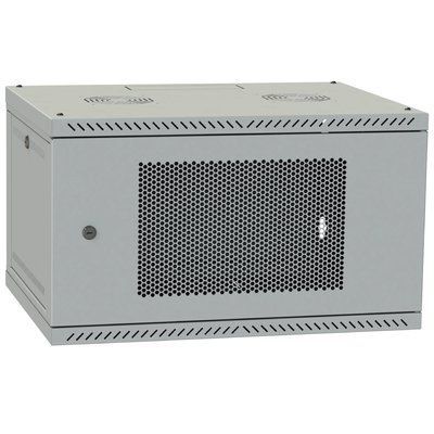 IPCOM 6U 600x450 дверь перфорация (серая) Шкаф телекоммуникационный 99-10033894 фото