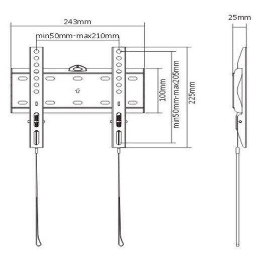 Gembird WM-42F-01 23-42" 30 кг Кронштейн для телевізора 114904 фото