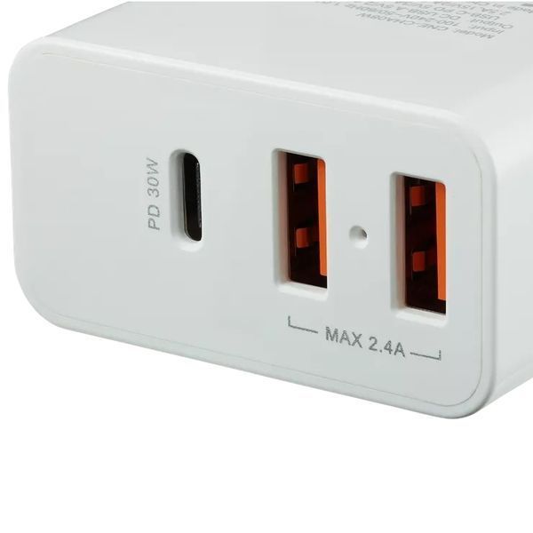 Canyon H-08 white (QC/PD 30W) Сетевое зарядное устройство 99-00012587 фото