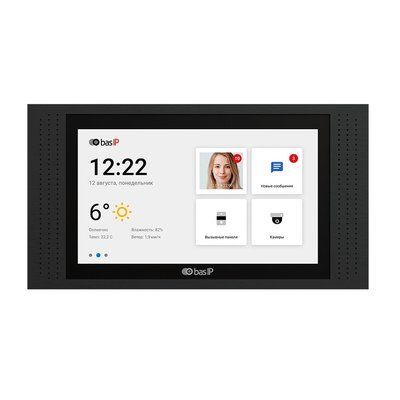 Bas-IP AT-07L black Відеодомофон 99-00008908 фото