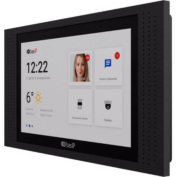Bas-IP AT-07L black Відеодомофон 99-00008908 фото
