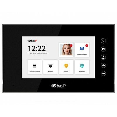 BAS-IP AQ-07LL (black) (BAS-IP) Відеодомофон 99-00008757 фото