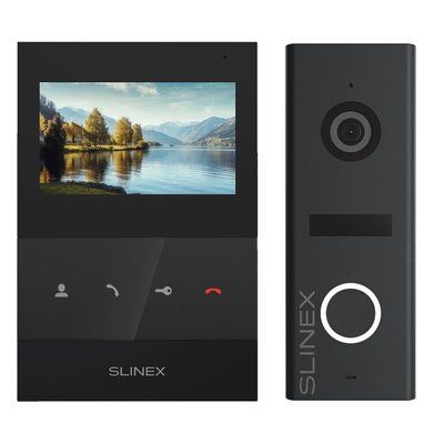 Slinex SQ-04 Black + ML-17HR Graphite Комплект видеодомофона 99-00024900 фото
