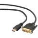 Cablexpert CC-HDMI-DVI-0.5M Кабель HDMI - DVI 18+1pin M, 0.5m 109641 фото